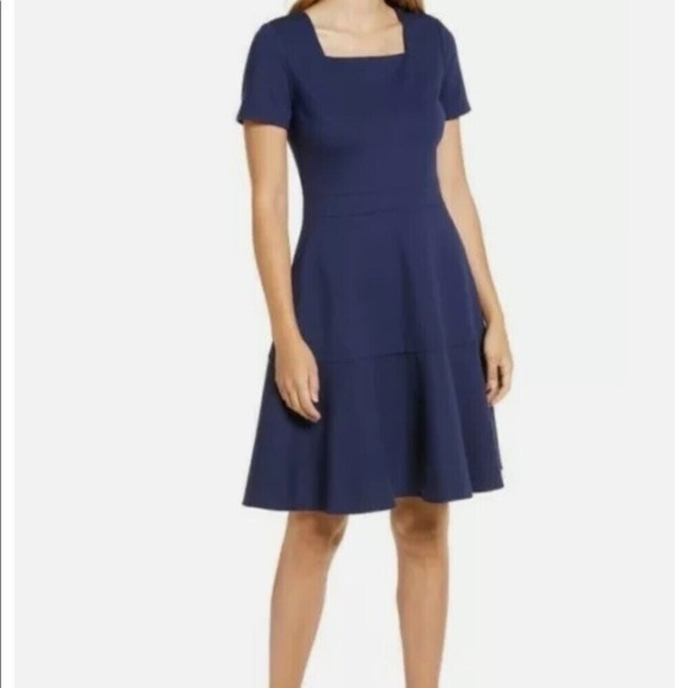 Rachel Parcel Squared Neck Dress